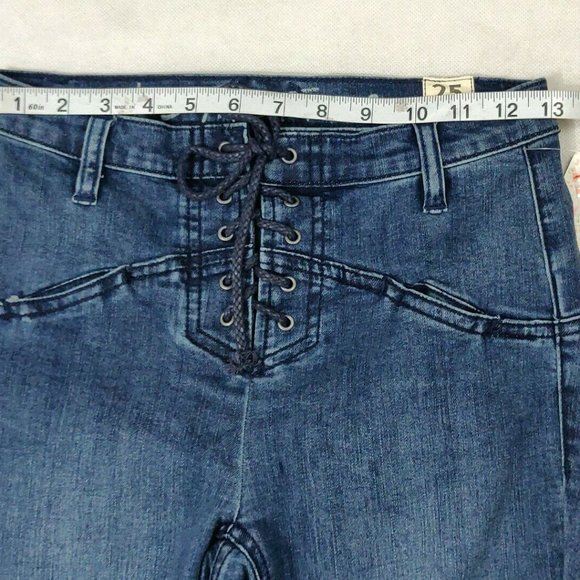 Free People Eva Lace-Up Bootcut Jeans - Picture 7 of 10